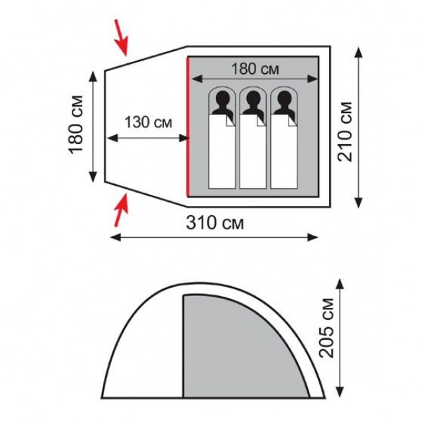 Намет Totem Apache 3 TTT-023