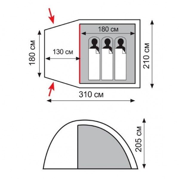 Намет Totem Apache 3 TTT-023