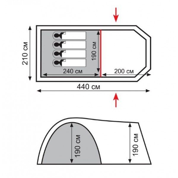 Намет Totem Catawba 4 (V2) TTT-024