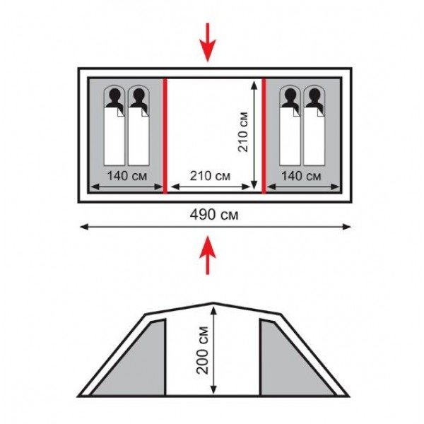 Намет Totem Hurone 4 (V2) TTT-025