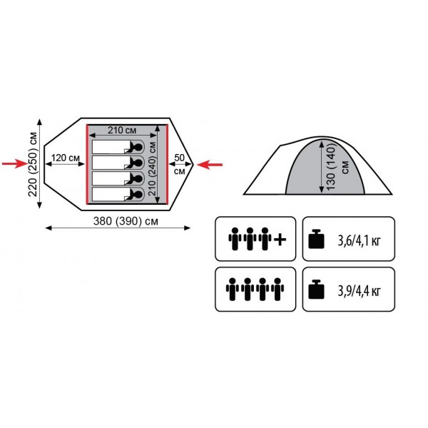 Намет Tramp Lite Camp 3 олива UTLT-007-olive New