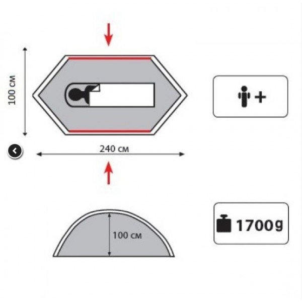 Намет Tramp Lite Hurricane olive UTLT-042 New