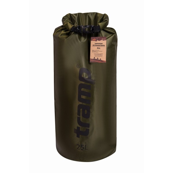 Гермомішок Tramp PVC Diamond Rip-Stop 25 л UTRA-118 Оливковий