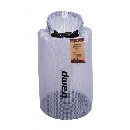 Гермомішок прозорий Tramp PVC Coated Tarpaulin 15 л TRA-197