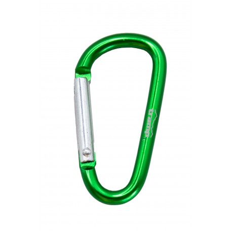 Карабін Tramp алюмінієвий, розмір 5 см, без муфти,зелений арт.TRA-058