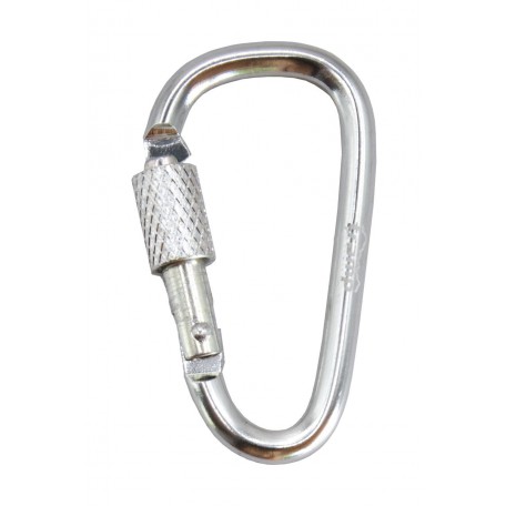 Карабін Tramp алюмінієвий, 5 см, з муфтою, сріблястий UTRA-299-silver