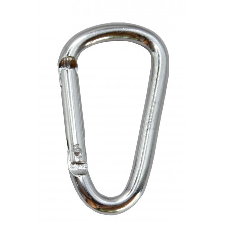 Карабін Tramp алюмінієвий, розмір 6 см, без муфти, сріблястий UTRA-300-silver