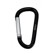 Карабін Tramp алюмінієвий, розмір 7 см, без муфти, чорний UTRA-301-black