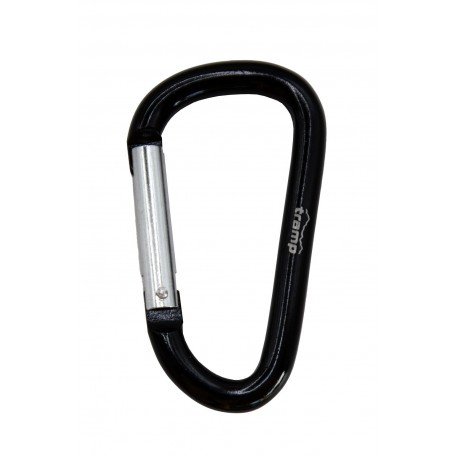 Карабін Tramp алюмінієвий, розмір 7 см, без муфти, чорний UTRA-301-black