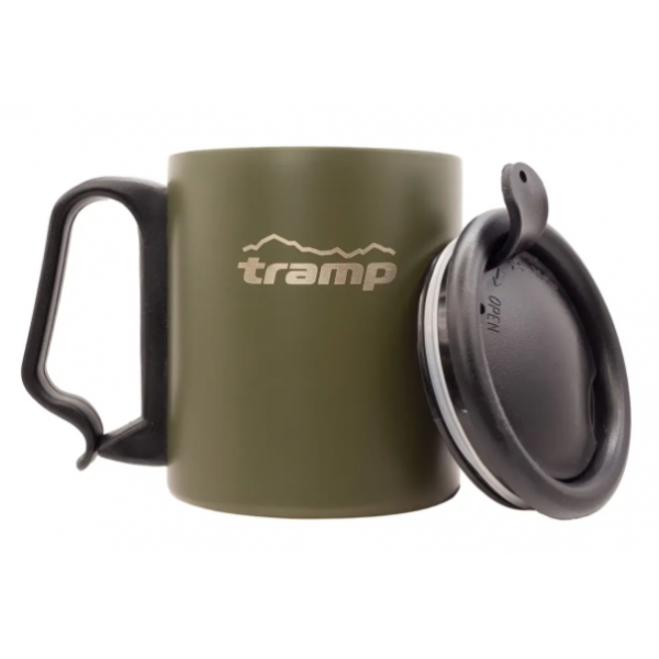 Термогорнятко Tramp з поїлкою і защіпкою 350мл UTRC-020-olive олива
