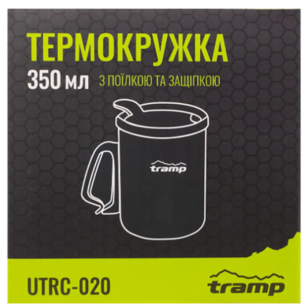 Термогорнятко Tramp з поїлкою і защіпкою 350мл UTRC-020-olive олива