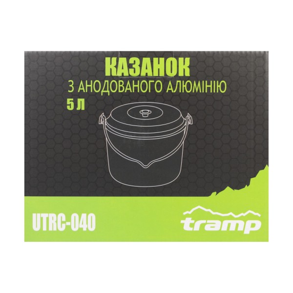 Казан анодований з кришкою Tramp 5 л UTRC-040