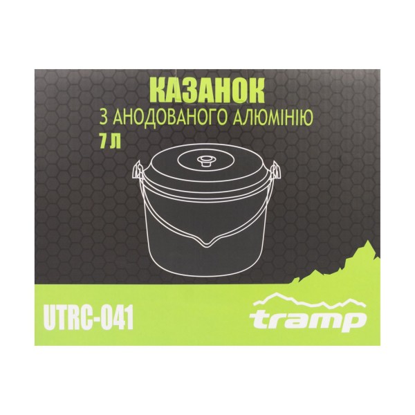 Казан анодований з кришкою Tramp 7 л UTRC-041