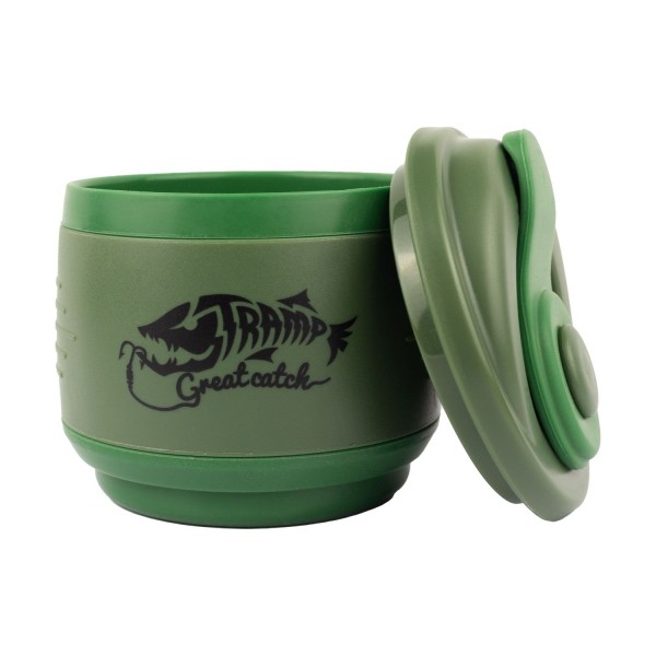 Горнятко складане силіконове Tramp з кришкою 350ml olive UTRC-082-olive