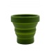 Стакан складаний силіконовий Tramp з кришкою 180ml olive UTRC-083-olive