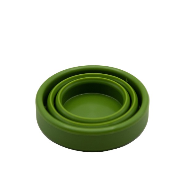 Стакан складаний силіконовий Tramp з кришкою 180ml olive UTRC-083-olive