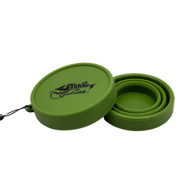 Стакан складаний силіконовий Tramp з кришкою 180ml olive UTRC-083-olive