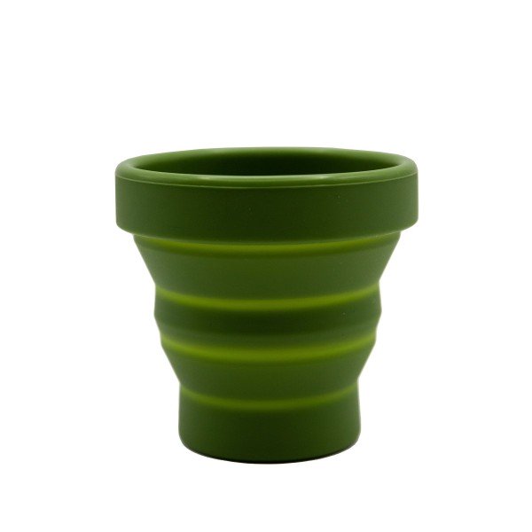 Стакан складаний силіконовий Tramp з кришкою 180ml olive UTRC-083-olive