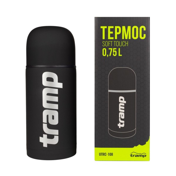 Термос Tramp Soft Touch 0,75 л чорний