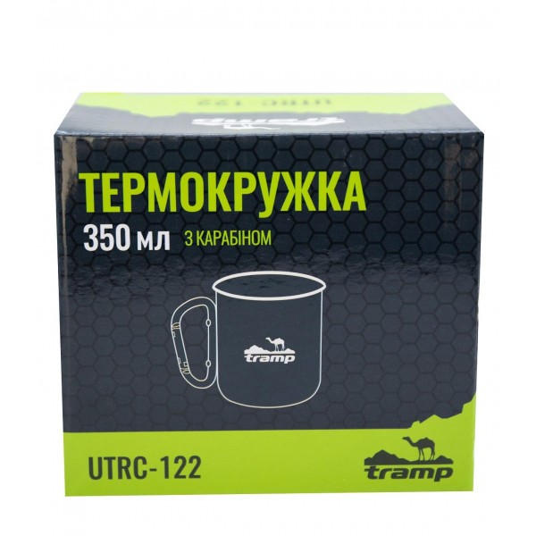 Термокухоль з карабіном Tramp 350 мл олива UTRC-122-olive