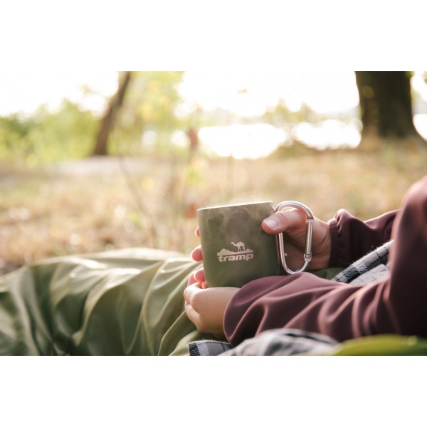 Термокухоль з карабіном Tramp 350 мл олива UTRC-122-olive
