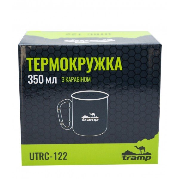 Термокухоль з карабіном Tramp 350 мл олива UTRC-122-olive