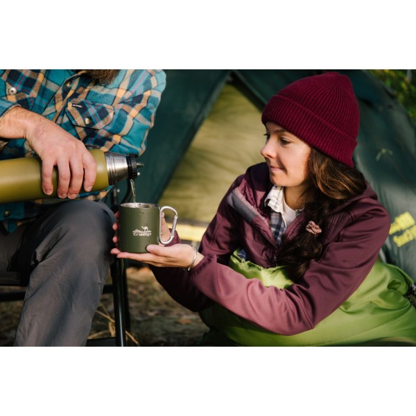 Термокухоль з карабіном Tramp 350 мл олива UTRC-122-olive