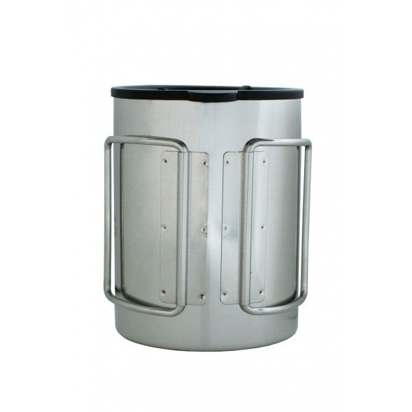 Термогорнятко Tramp зі складаними ручками та поїлкою 400 мл UTRC-137-metal