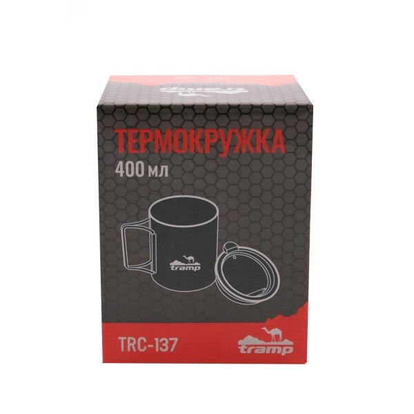 Термогорнятко Tramp зі складаними ручками та поїлкою 400 мл UTRC-137-metal