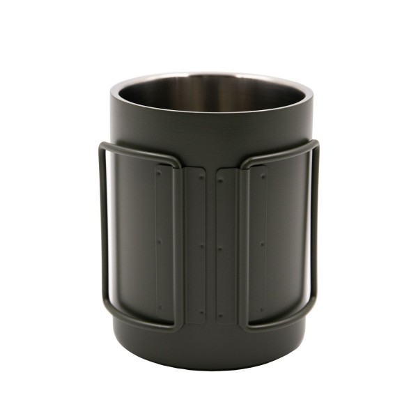 Термогорнятко Tramp зі складаними ручками та поїлкою 400 мл UTRC-137-olive