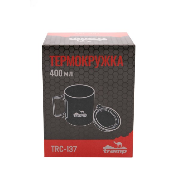 Термогорнятко Tramp зі складаними ручками та поїлкою 400 мл UTRC-137-olive