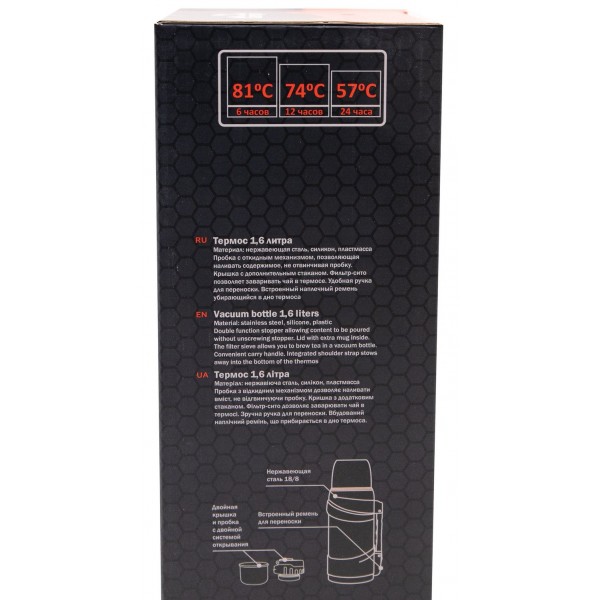 Термос Tramp Travel Line 1,6 л оливковий UTRC-139-olive