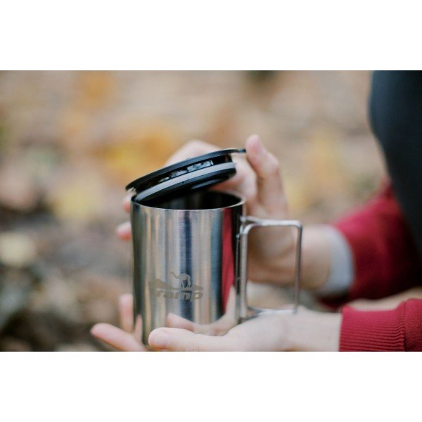 Термокухоль TRAMP UTRC-142 500 мл Метал зі складними ручками та поїлкою