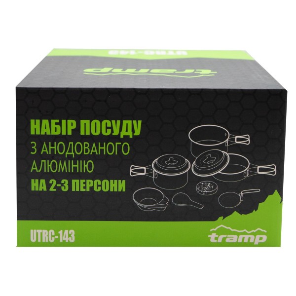Набір посуду з анодованого алюмінію Tramp UTRC-143