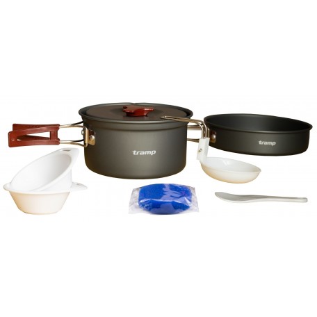 Набір посуду з анодованого алюмінію на 1-2 персони Tramp UTRC-144