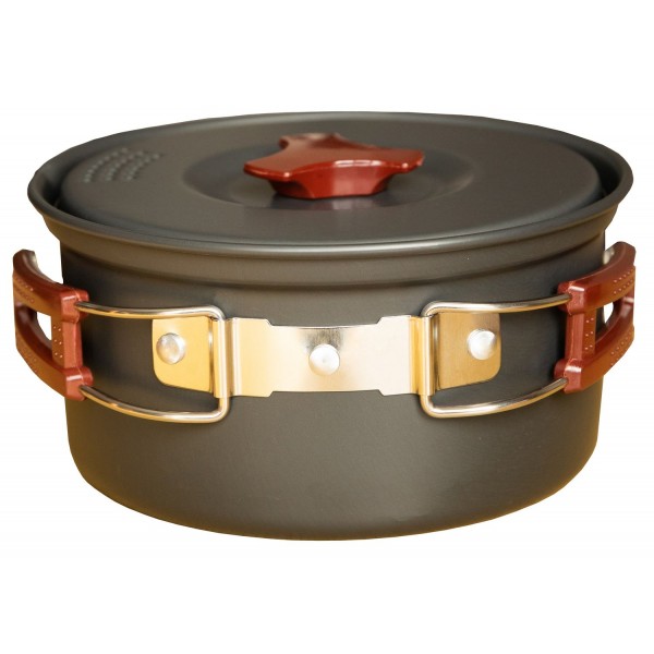 Набір посуду з анодованого алюмінію на 1-2 персони Tramp UTRC-144