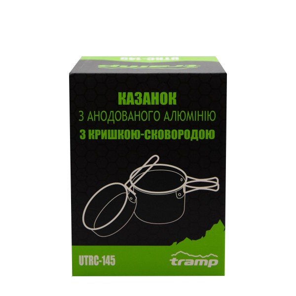 Кастрюля-кружка Tramp анодована з кришкою-сковорідкою 0,75+0,5л UTRC-145