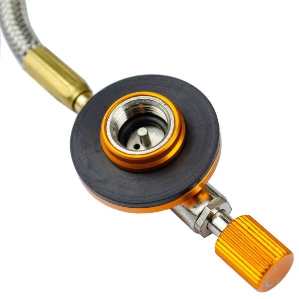 Пальник газовий зі шлангом та подвійним вбудованим вітрозахистом Tramp UTRG-047