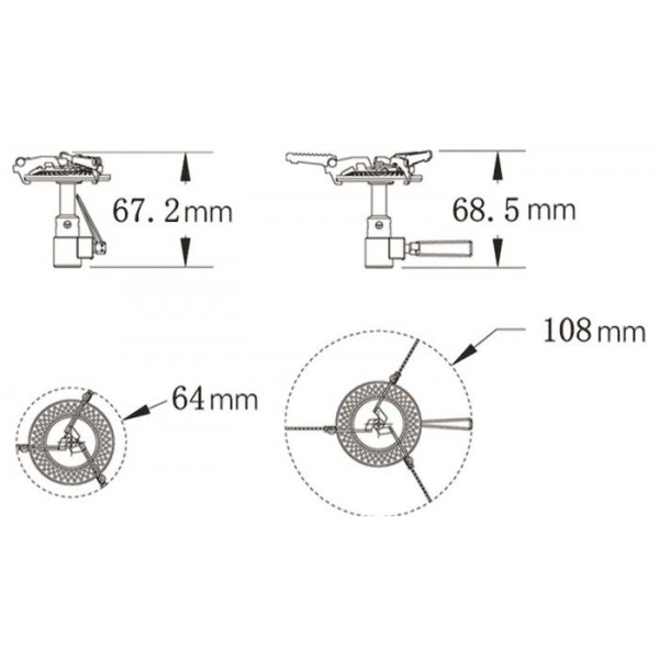 Пальник складний (титановий) Tramp UTRG-048
