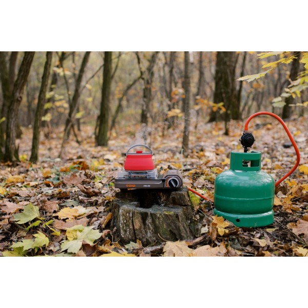 Плита газова портативна з перехідником на великий балон Tramp UTRG-058