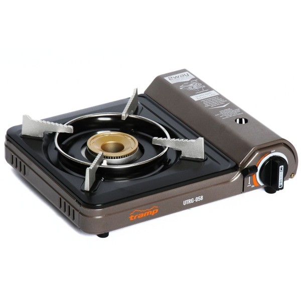 Плита газова портативна з перехідником на великий балон Tramp UTRG-058