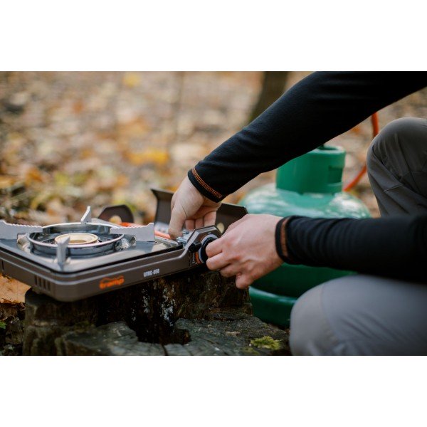 Плита газова портативна з перехідником на великий балон Tramp UTRG-058