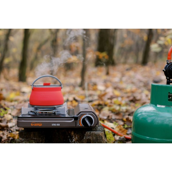Плита газова портативна з перехідником на великий балон Tramp UTRG-058