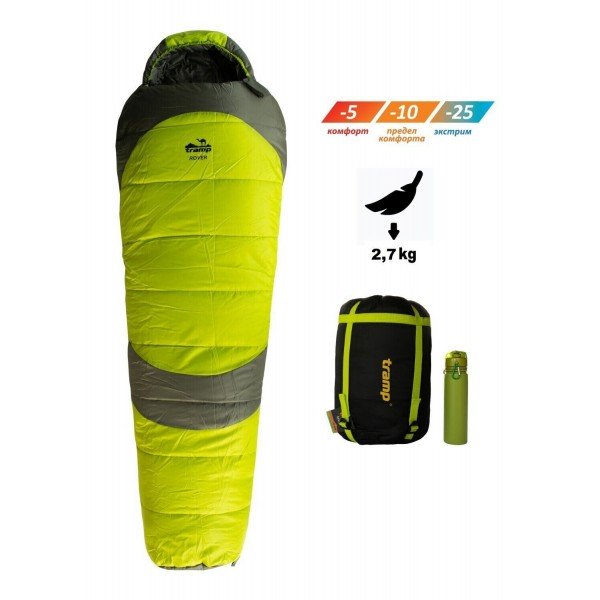 Спальний мішок Tramp Rover Long кокон UTRS-050L лівий