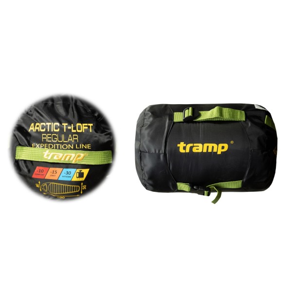 Спальний мішок Tramp Arctic Regular кокон зелений лівий UTRS-093R-L
