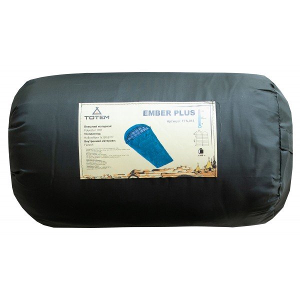 Спальний мішок Totem Ember Plus ковдра з капюшоном олива UTTS-014-L ліва