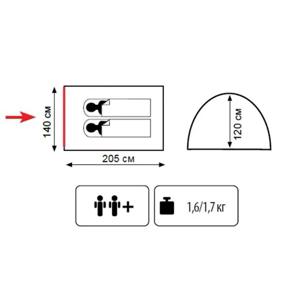 Намет Totem Summer 4 (V2) зелений UTTT-029