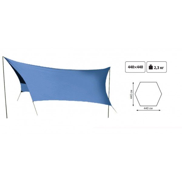 Уцінка. Тент зі стійками Tramp Lite Tent blue UTLT-036