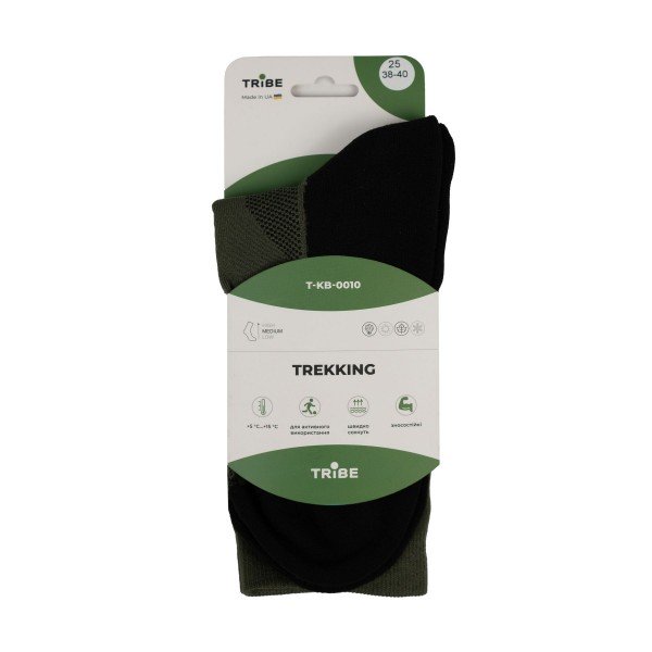 Шкарпетки Tribe Trekking T-KB-0010 Black 44/46