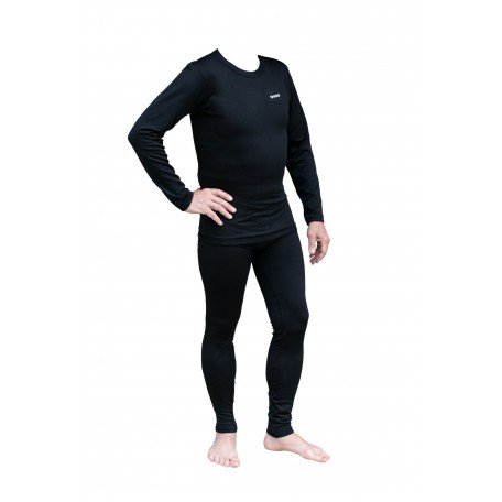 Термобілизна чоловіча Tramp Warm Soft комплект (футболка+кальсони) UTRUM-019-black-2XL чорний